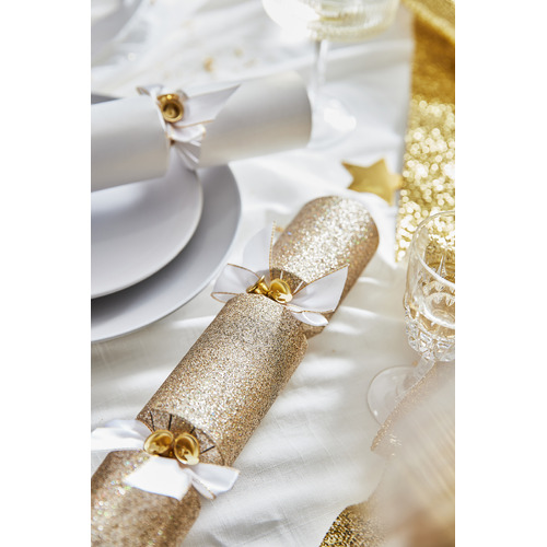 Champagne Sparkling Luxury Hand Made Christmas Cracker Set