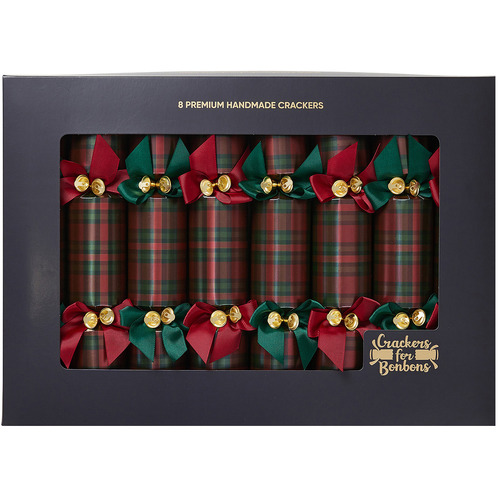 Tartan Luxury Hand Made Christmas Cracker Set