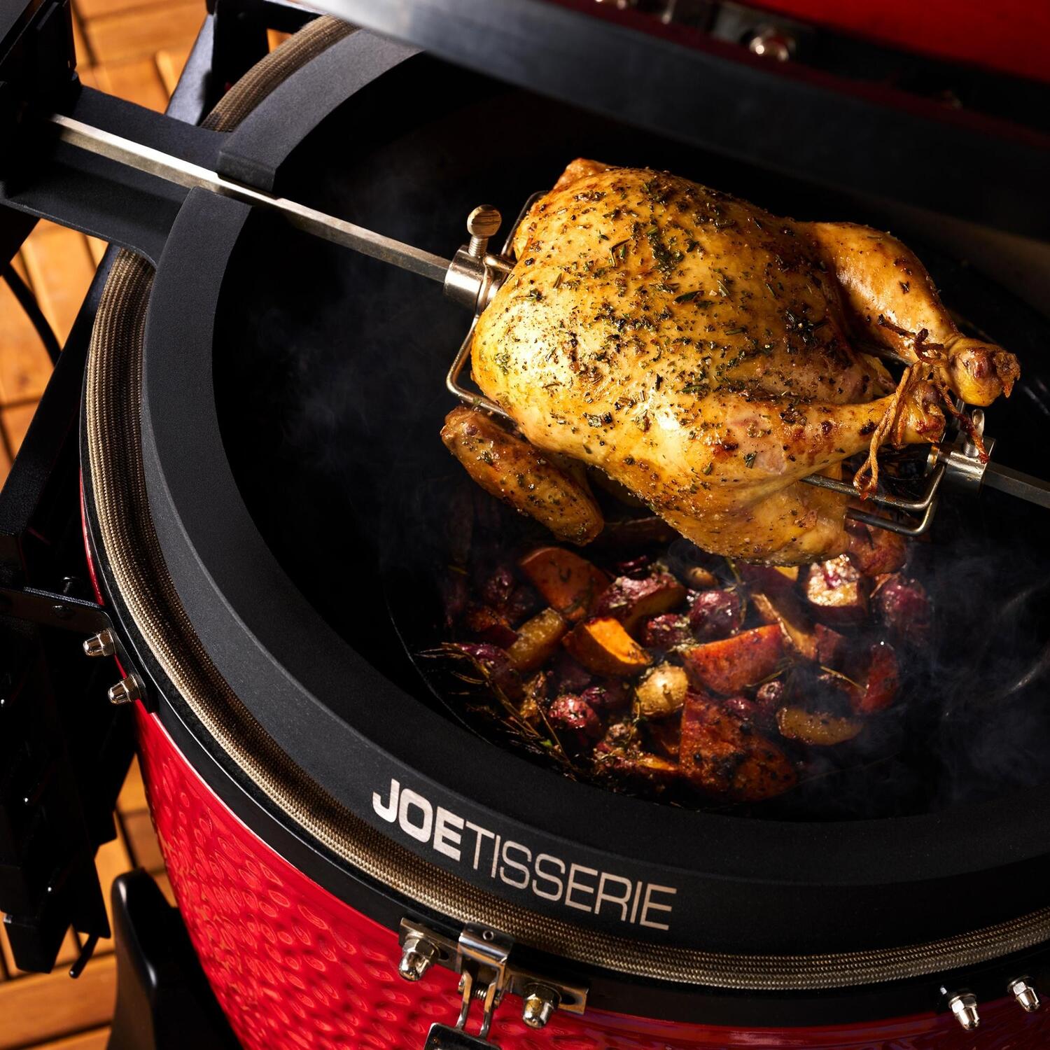 Sloroller Roast Chicken Kamado Joe : Kamado Joe SLoROLLER Roasted Chicken – UHUI