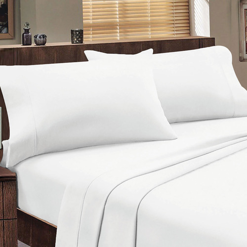 JennyMclean Abrazo Long Single Cotton Flannelette Fitted Sheet Temple