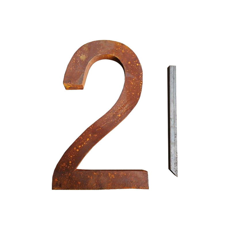 Quinn Galvanised Steel House Number Garden Stake