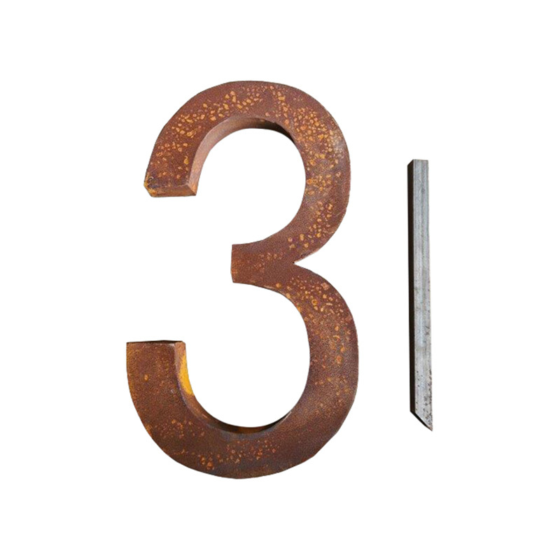 Quinn Galvanised Steel House Number Garden Stake