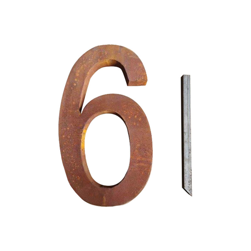 Quinn Galvanised Steel House Number Garden Stake