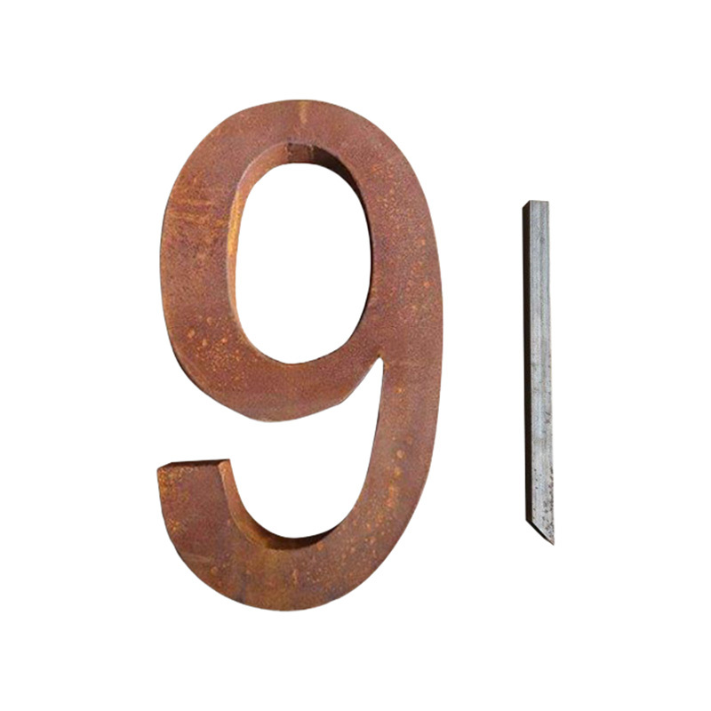 Quinn Galvanised Steel House Number Garden Stake