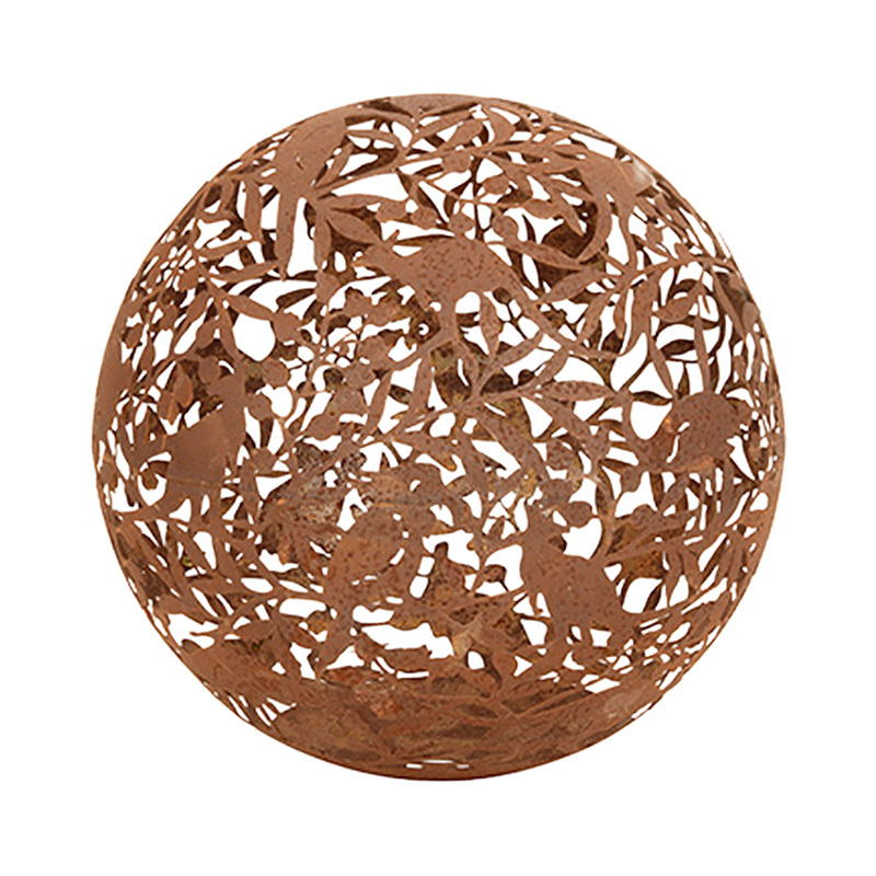 Olivia Aussie Corten Ball Garden Ornament