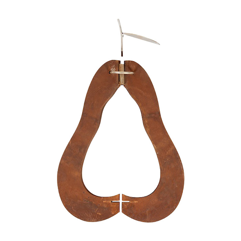 Sierra Pear Corten Garden Ornament