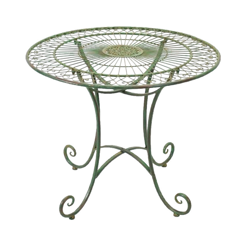Adeline Round Steel Outdoor Dining Table