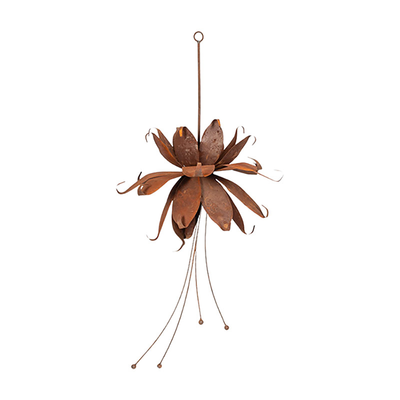 Fleur Fuchsia Steel Hanging Garden Ornament