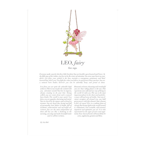 Pink Leo Child Framed Printed Wall Art