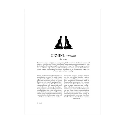 Gemini Woman II Framed Printed Wall Art
