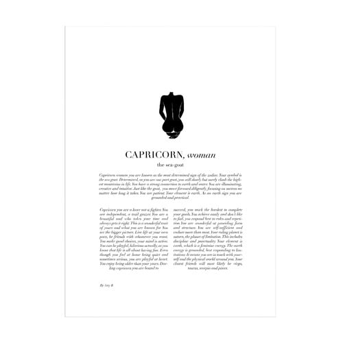 Capricorn Woman II Framed Printed Wall Art