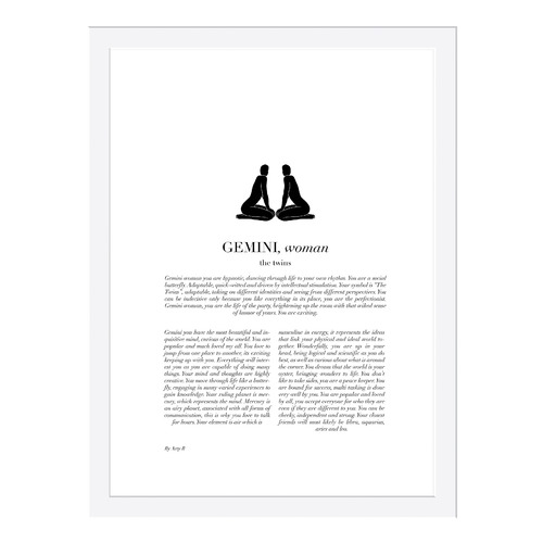 Gemini Woman II Printed Wall Art Temple & Webster