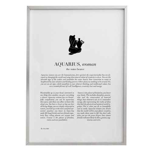 Aquarius Woman II Framed Printed Wall Art