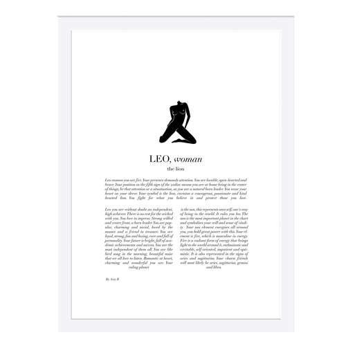 Leo Woman II Framed Printed Wall Art