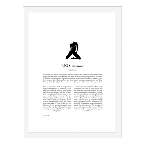 Leo Woman II Framed Printed Wall Art