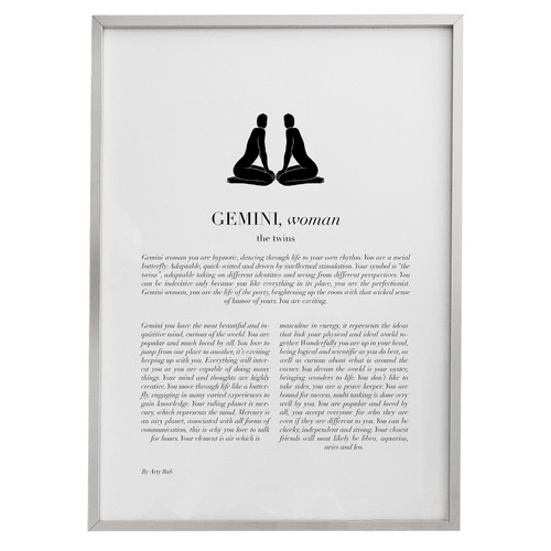 Gemini Woman II Framed Printed Wall Art