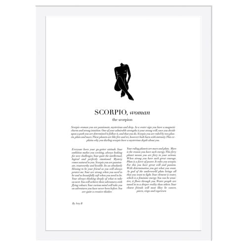 Scorpio Woman II Framed Printed Wall Art