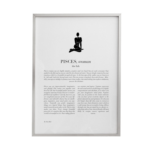 Pisces Woman II Framed Printed Wall Art