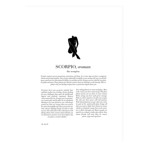 Scorpio Woman II Framed Printed Wall Art
