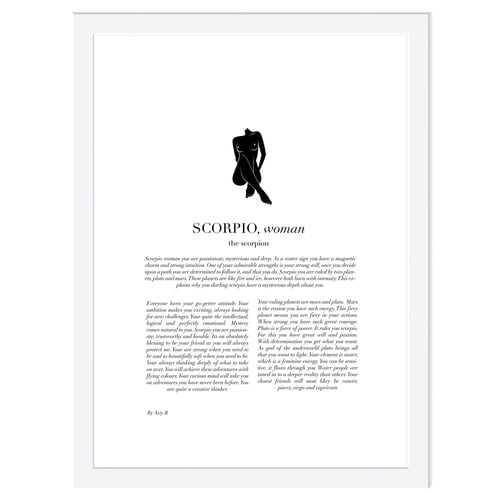 Scorpio Woman II Framed Printed Wall Art