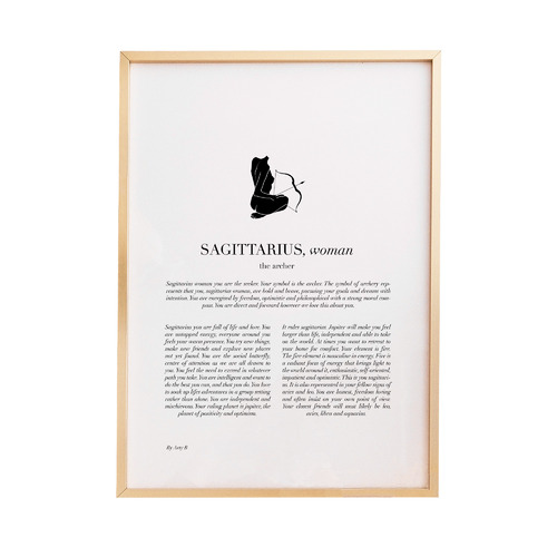 Sagittarius Woman II Framed Printed Wall Art