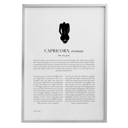 Capricorn Woman II Framed Printed Wall Art