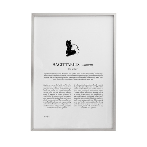 Sagittarius Woman II Framed Printed Wall Art