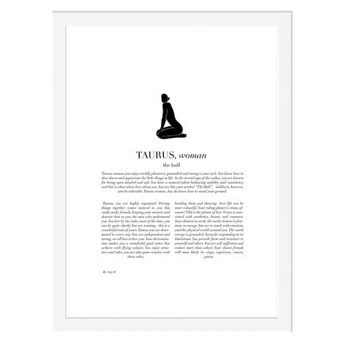 Taurus Woman II Framed Printed Wall Art