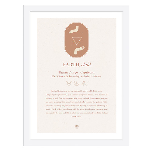 Earth, Child Framed Printed Wall Art