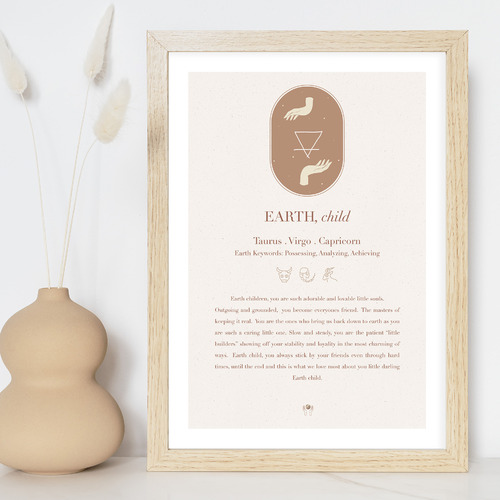 Earth, Child Framed Printed Wall Art