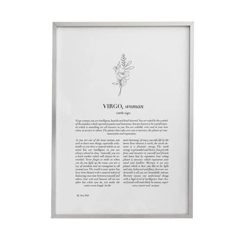 Zodiac Woman I Virgo Framed Printed Wall Art