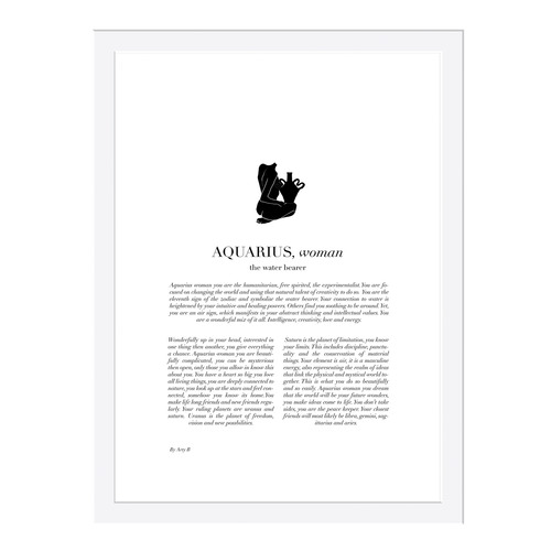 Aquarius Woman II Framed Printed Wall Art