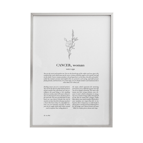 Zodiac Woman I Cancer Framed Printed Wall Art