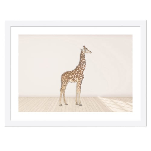 TinyTotsPrints Baby Giraffe Printed Wall Art Temple & ster