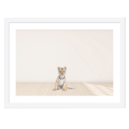 Baby Tiger Cub Framed Printed Wall Art