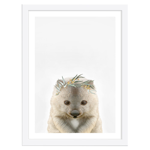 TinyTotsPrints Baby Wombat Eucalyptus Crown Printed Wall Art | Temple ...