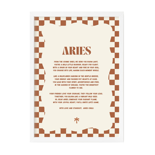 Zodiac Aries Child Printed Wall Art