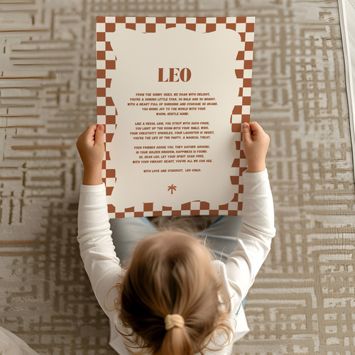 Zodiac Leo Child Printed Wall Art