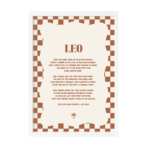 Zodiac Leo Child Printed Wall Art