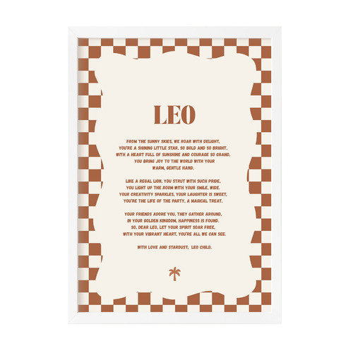 Zodiac Leo Child Printed Wall Art