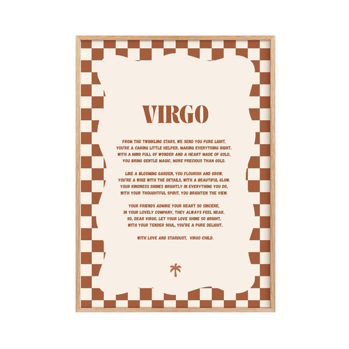 Zodiac Virgo Child Printed Wall Art
