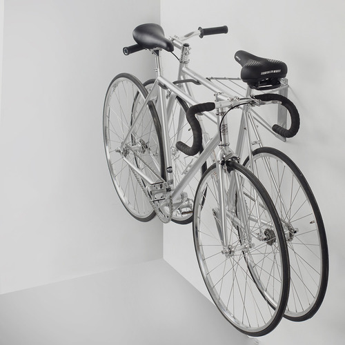 Folding 2 Bike Rack with Shelf