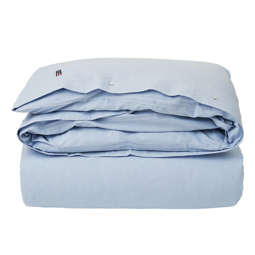 Blue Oxford Cotton Quilt Cover Set