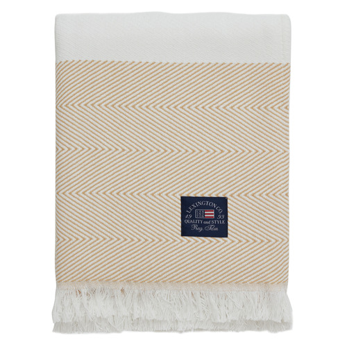 Herringbone Striped Cotton Throw Temple & ster