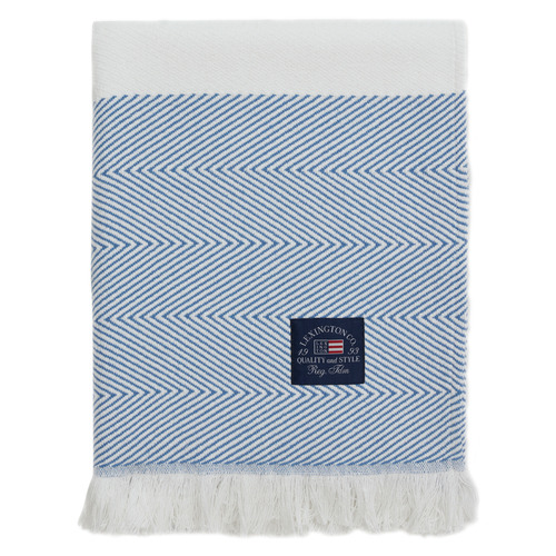 Herringbone Striped Cotton Throw Temple & ster
