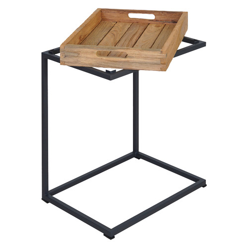 C Tray Reclaimed Teak Tray Table