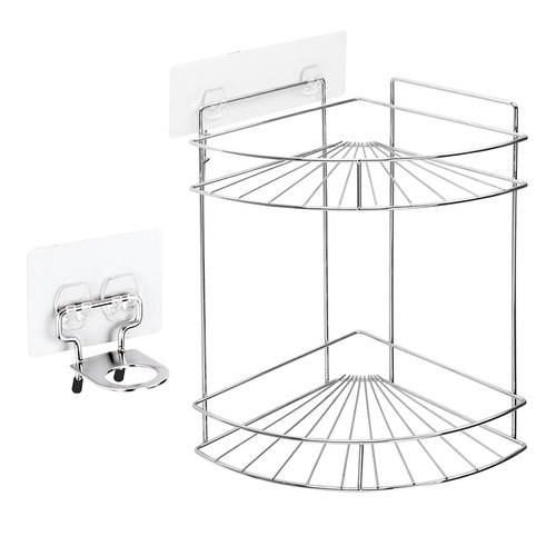 2 Piece Corner Shelf & Pump Bottle Holder Set Temple & ster