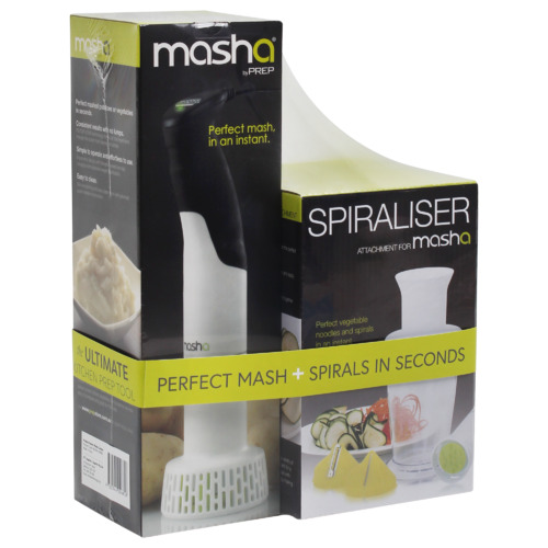 5 Piece Electric Potato Masher & Spiraliser Attachment Set Temple
