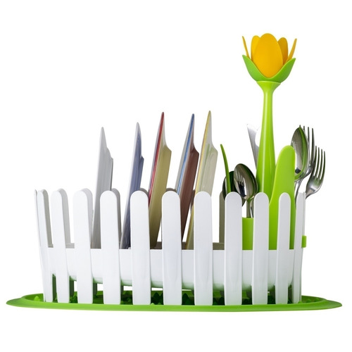 3 Piece Flower Power Dish & Cutlery Drainer Set