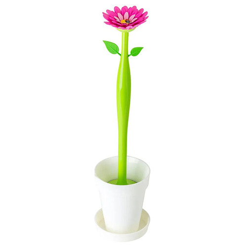 Flower Power Toilet Brush with Holder